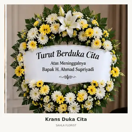 Krans Bunga Duka Tajur Halang
